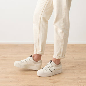 Paul Green - 5567 Cream Platform Trainer
