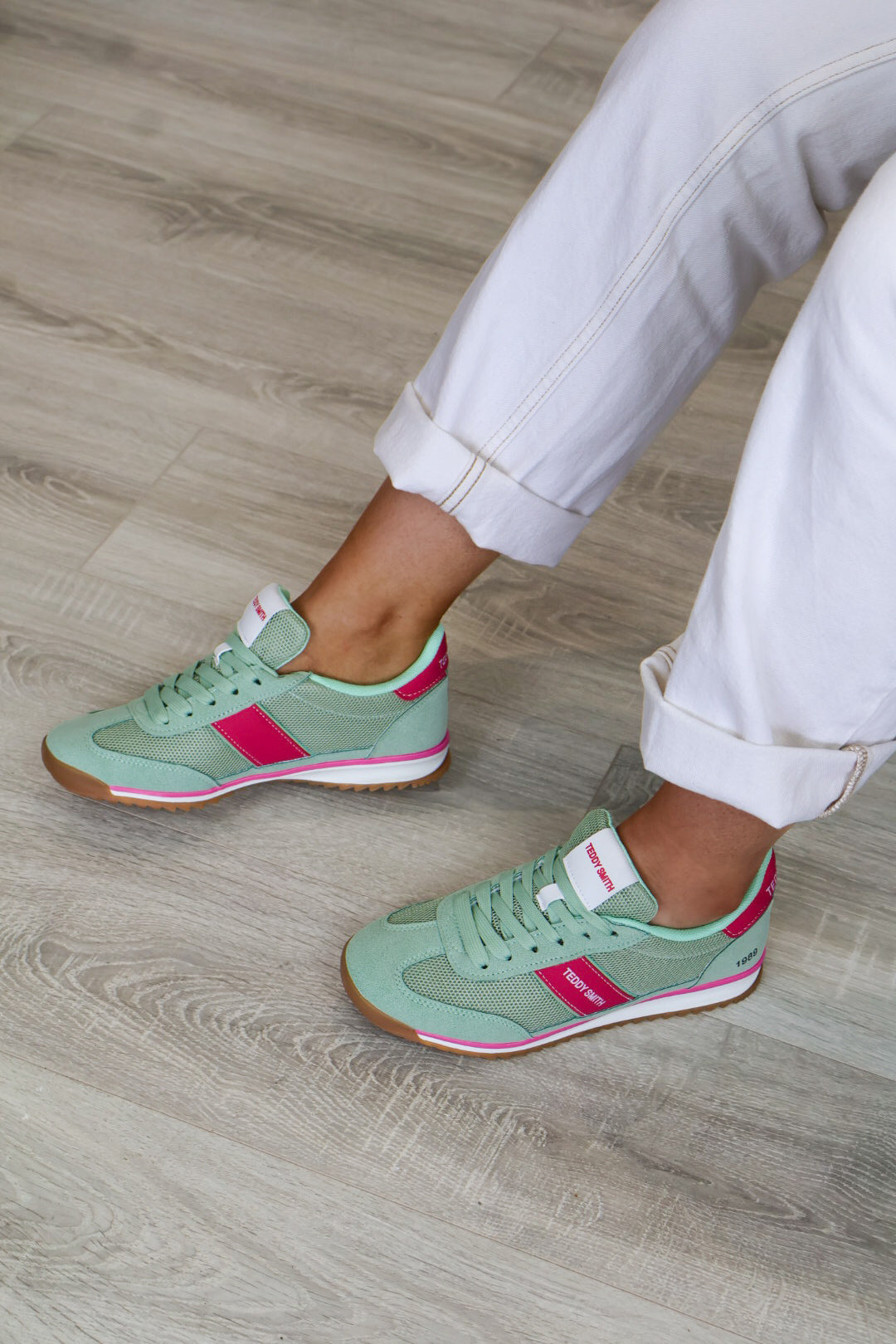Teddy Smith - 120549 Green/Pink Trainer