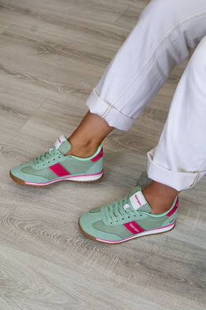Teddy Smith - 120549 Green/Pink Trainer