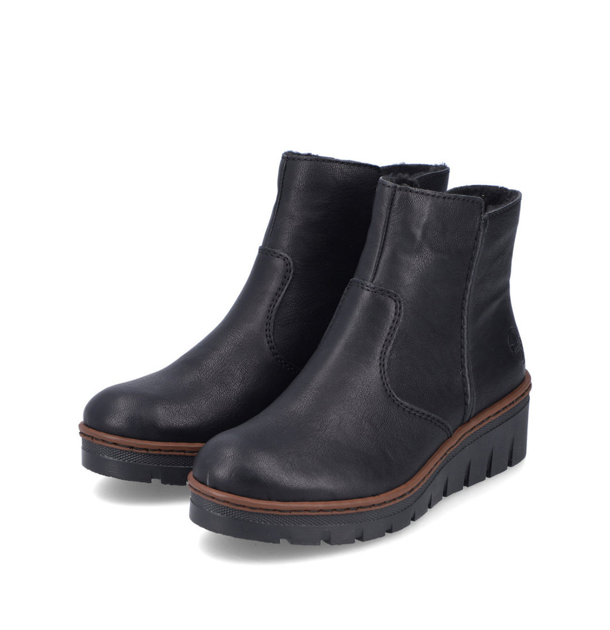 Rieker - X9165 Black Wedge Boot