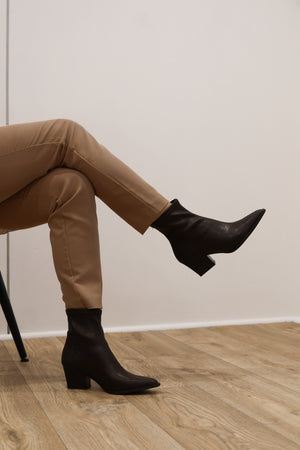 Miss Elastic - 78151 Chocolate Brown Ankle Boot