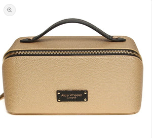Alice Wheeler - Gold Make Up Bag