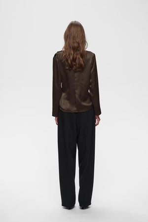 Inwear - Satine Brown Satin Top