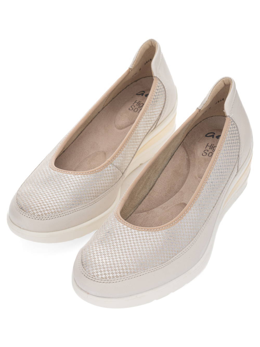 Ara - 50664 Gold Wedge Shoe