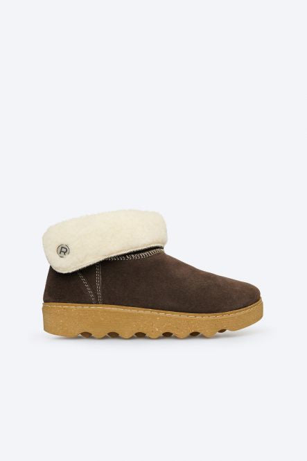 ROHDE - 6128 Brown Fur Lined Slipper