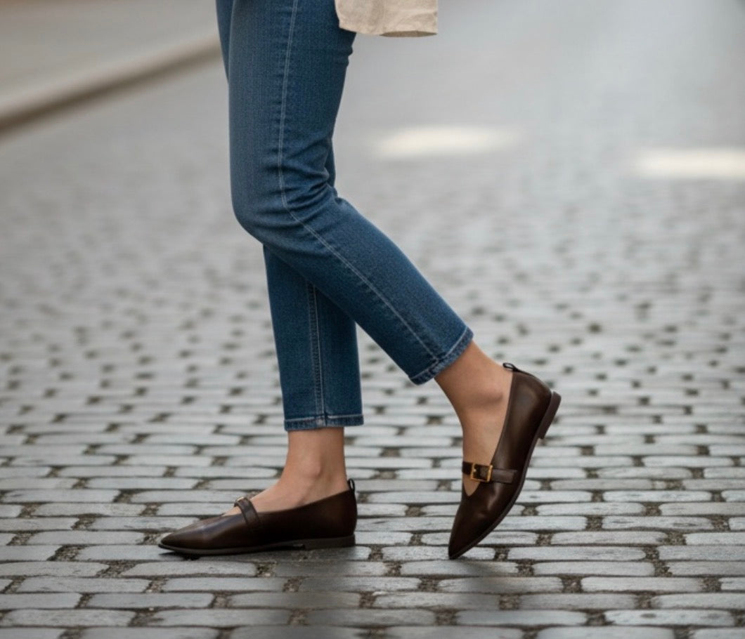 Tamaris - 22151 Brown Mary Jane Flat