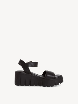 Tamaris - 28712 Black Wedge Sandal