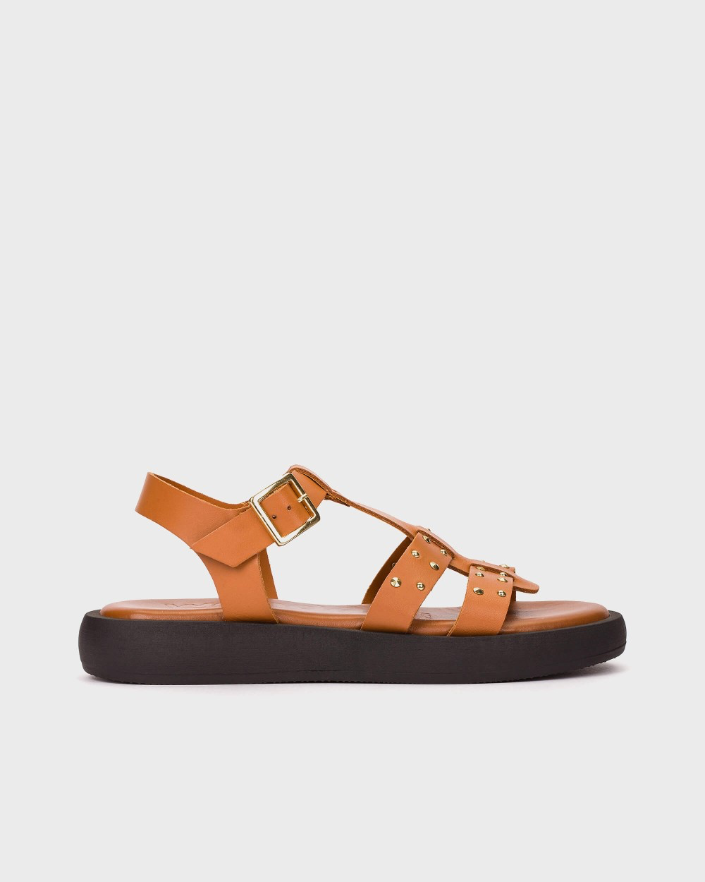 Wonders - AB-1567 Tan Stud Gladiator Sandal