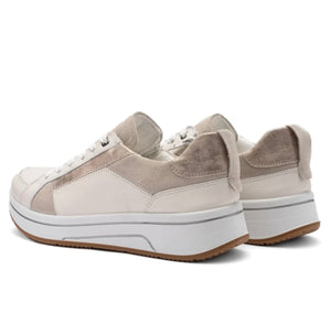 Ara - 27512 Cream Zip Wedge Trainer