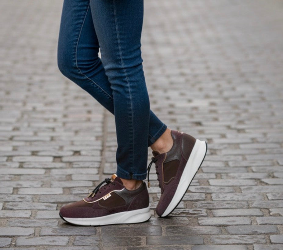 Nerogiardini - I617389D Burgundy Slip On Trainer