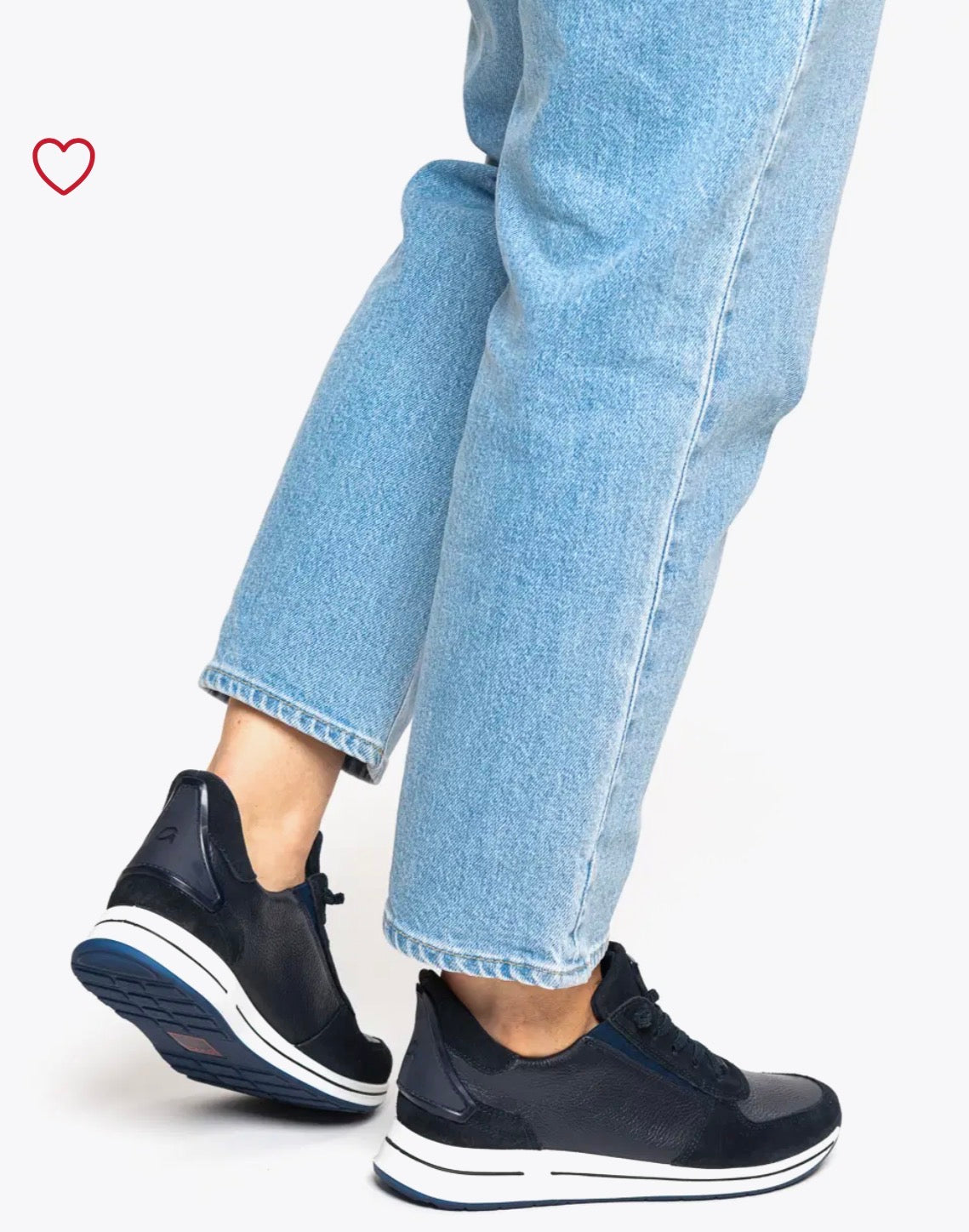 Ara - Osaka 24833 Navy Slip On Trainer