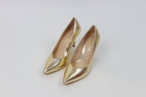 Rachels - S6046/154 Gold V Court Shoe