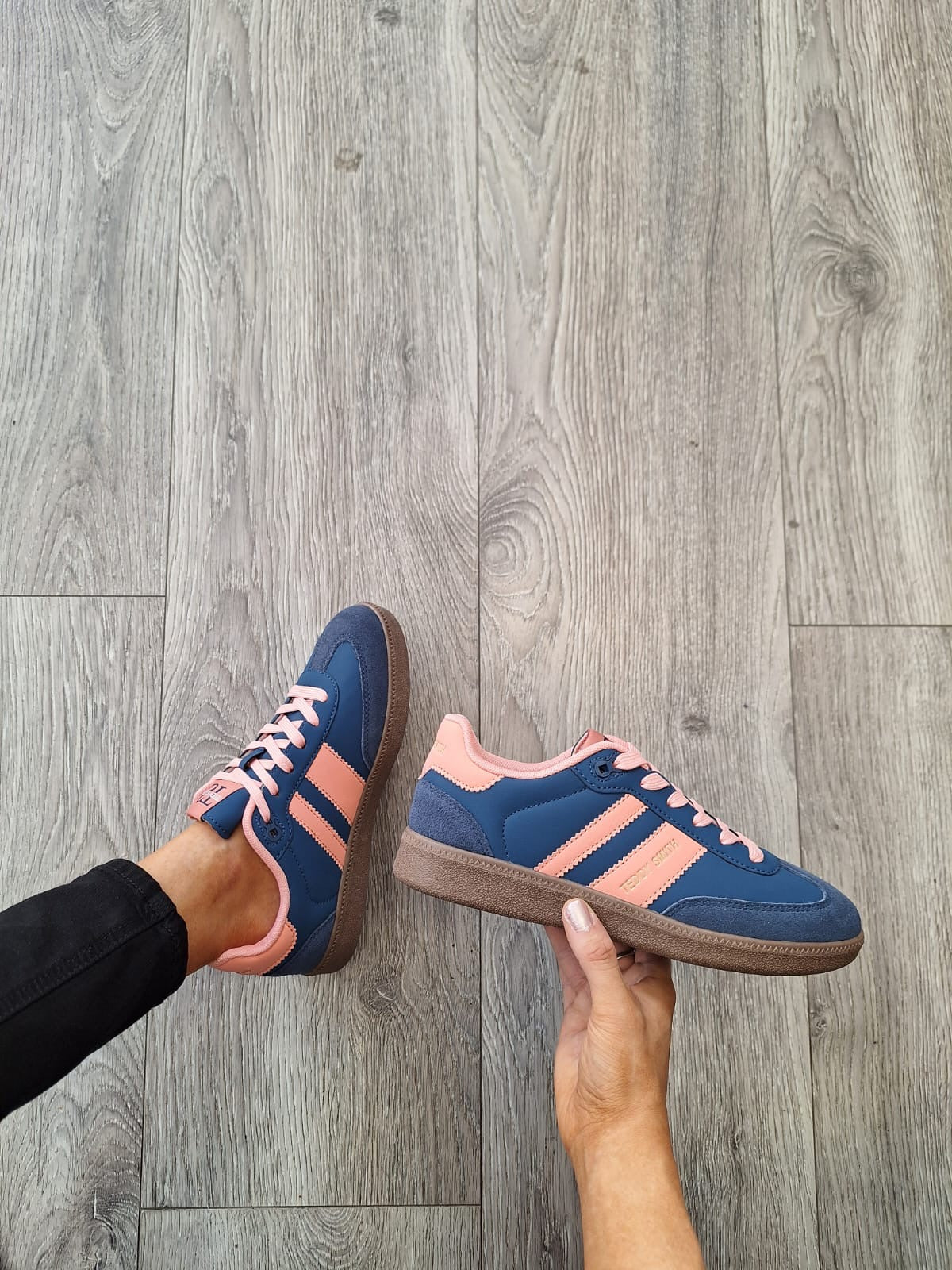 Teddy Smith - 120204 Blue and Coral Trainer