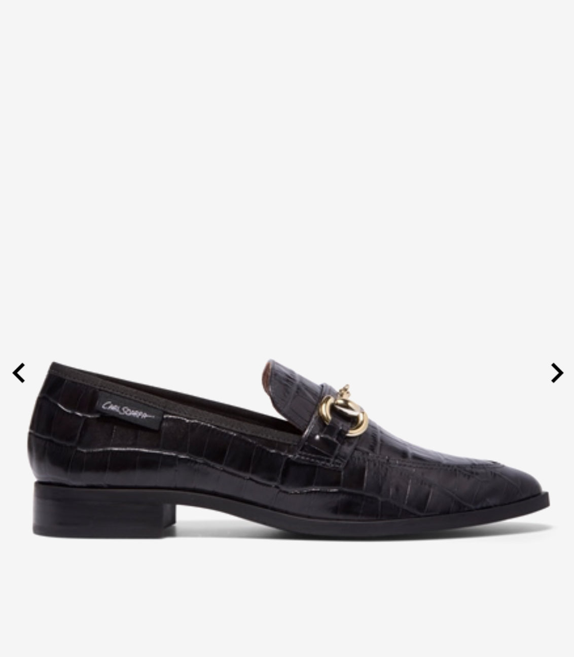 Carl Scarpa - Sorenne Black Croc Loafer