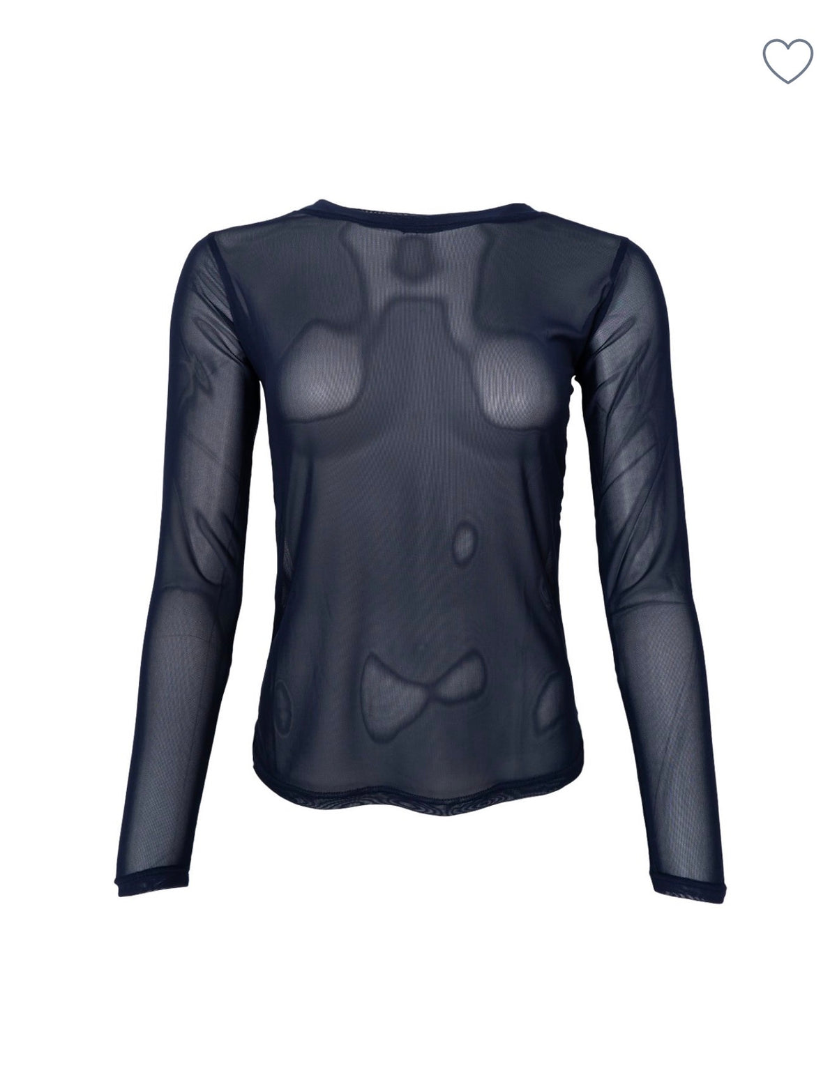 Black Colour - Black Mesh Underlayer Top
