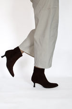 Unisa - Lomas Brown Kitten Heel Ankle Boot