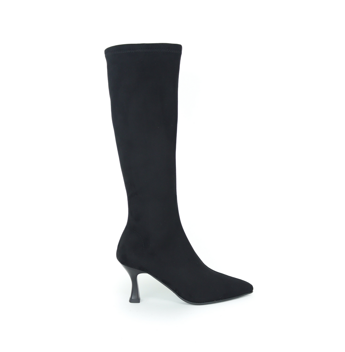 Miss Elastic - 78041 Black Sock Knee High