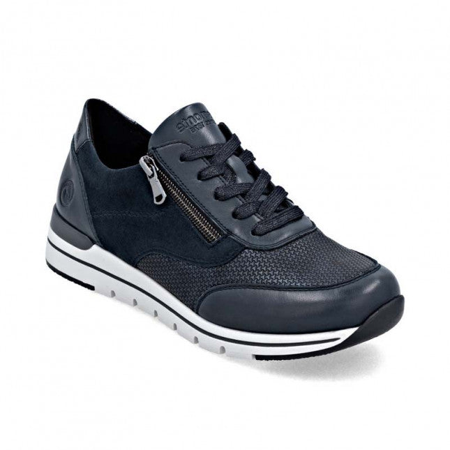 Remonte - R6714 Navy Zip Stretch Trainer