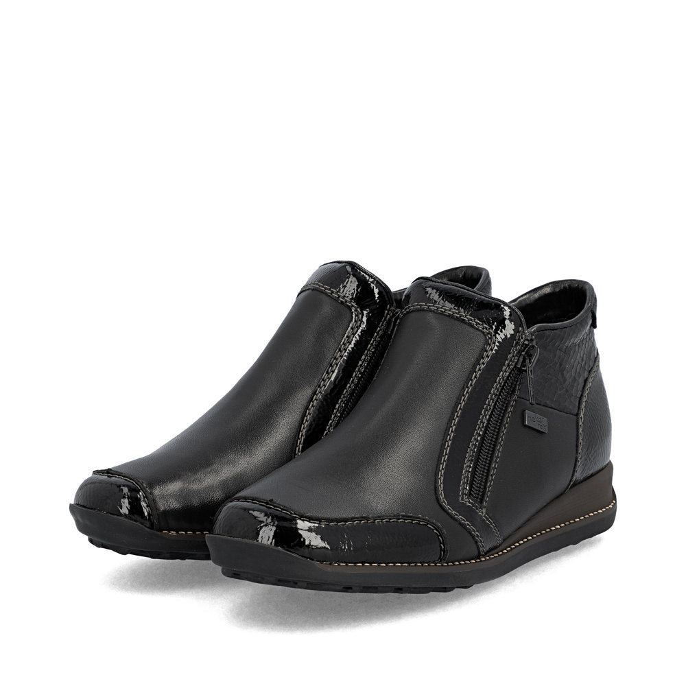 Rieker - 44278 Black Tex Ankle Boot