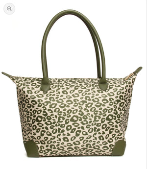 Alice Wheeler - Shoreditch Green/Print Travel Bag