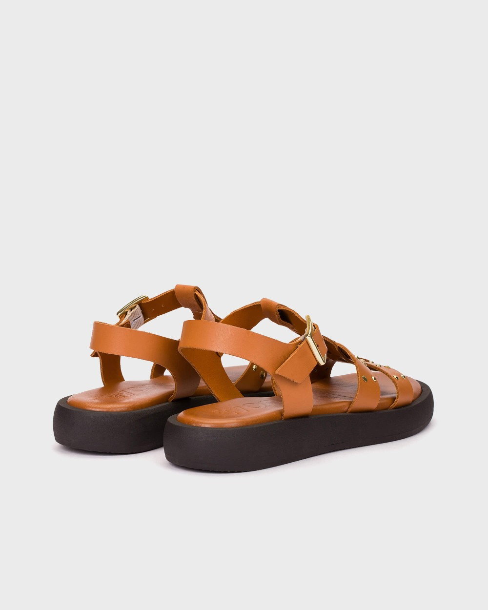 Wonders - AB-1567 Tan Stud Gladiator Sandal