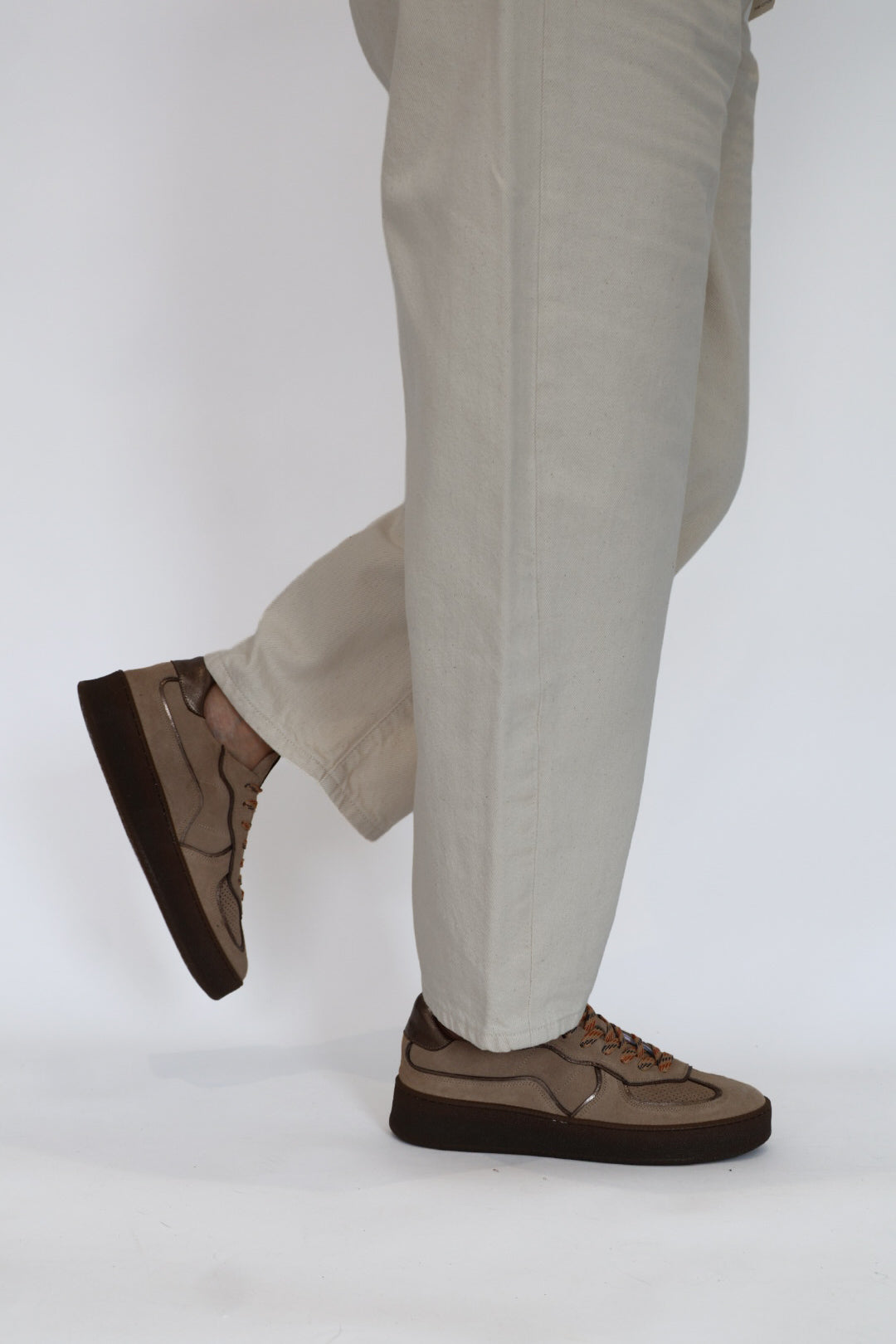 Méliné - 14SBT Taupe & Bronze Flatform