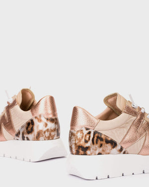 Wonders - A-24100 Beige Slip On Trainer