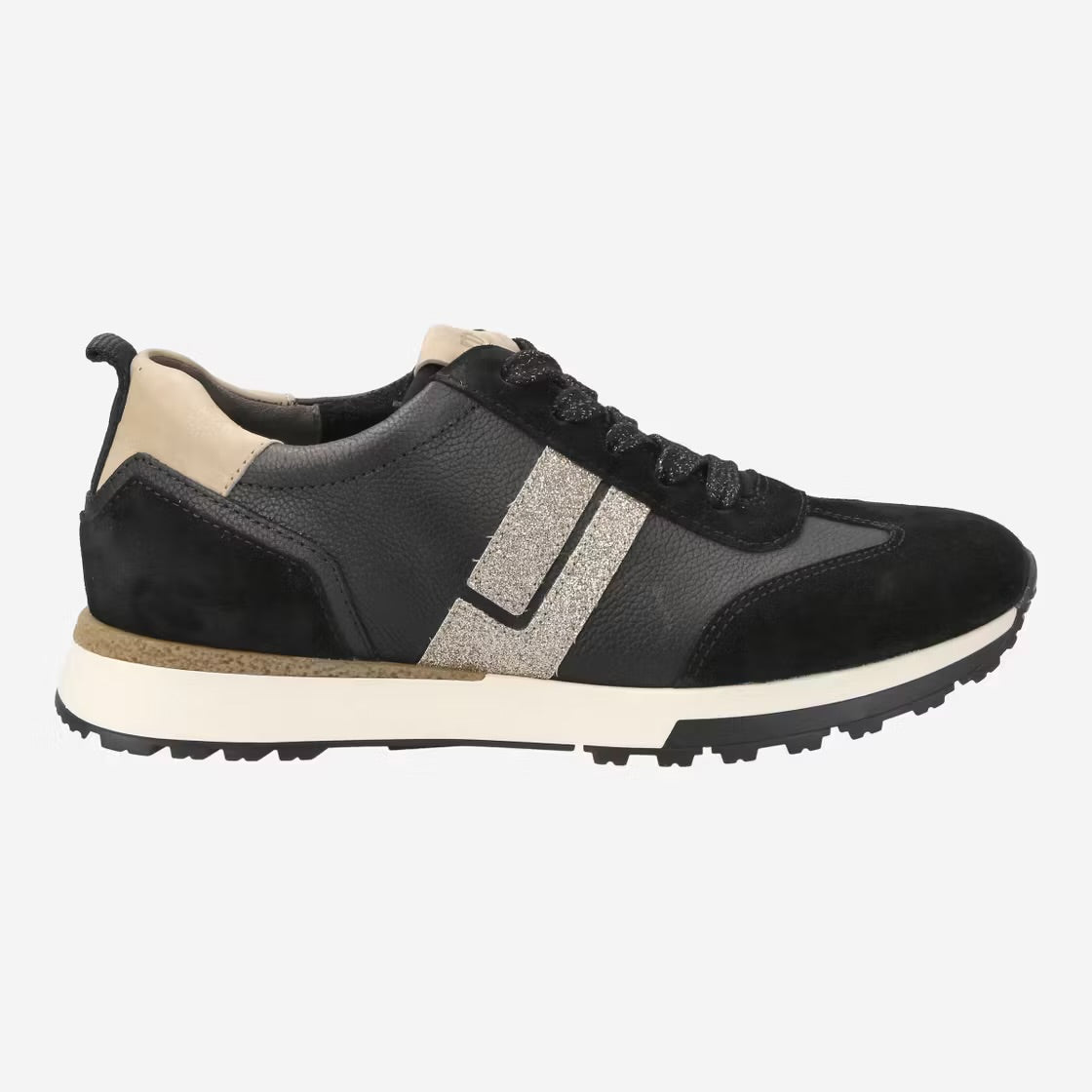Paul Green - 5392 Black and Gold Trainer
