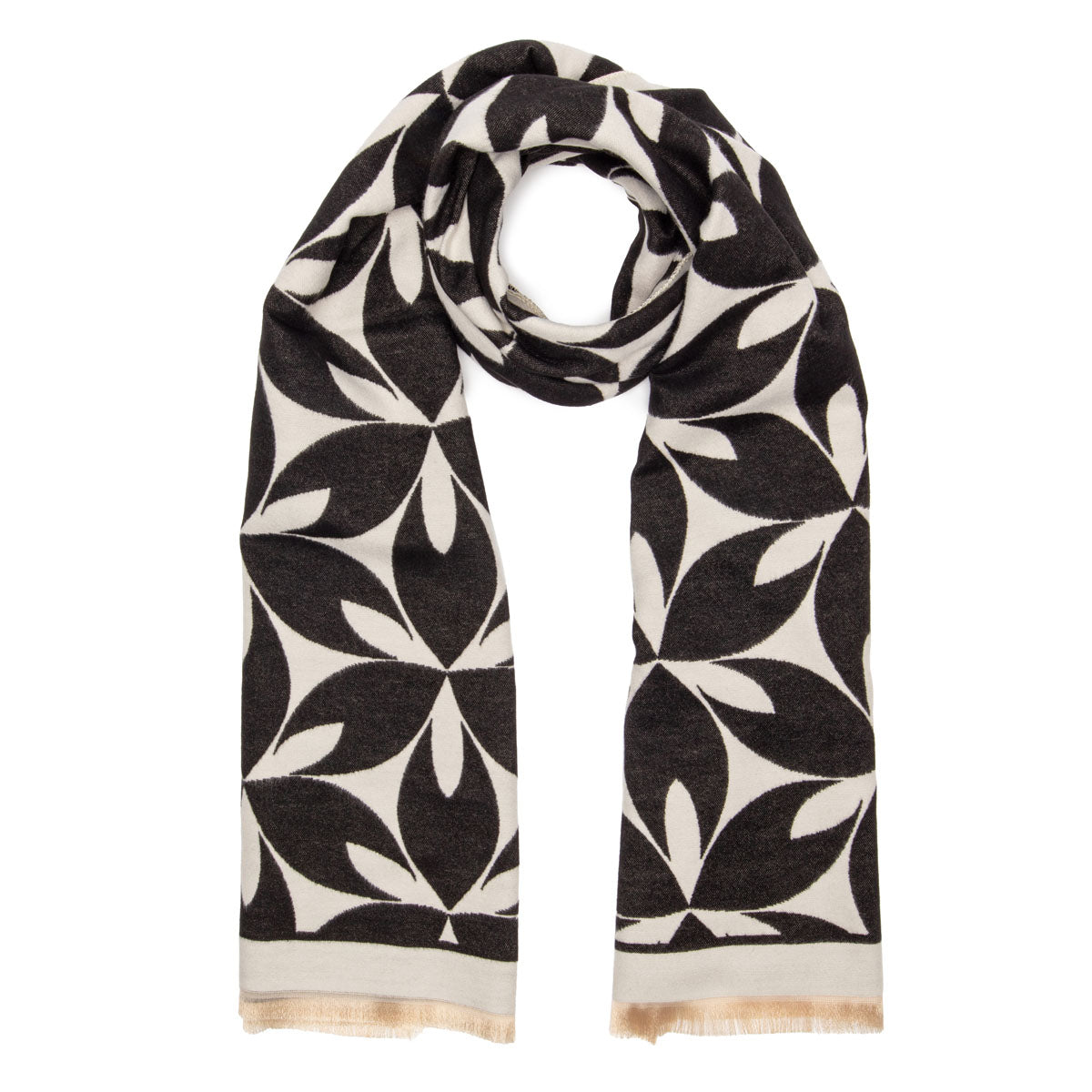 Elie Beaumont - Black/Cream Scarf