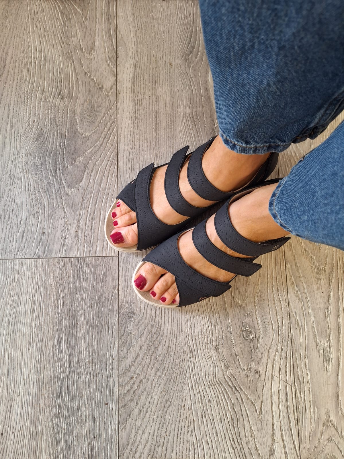 Rieker - V7451 Navy Heel-In Sandal