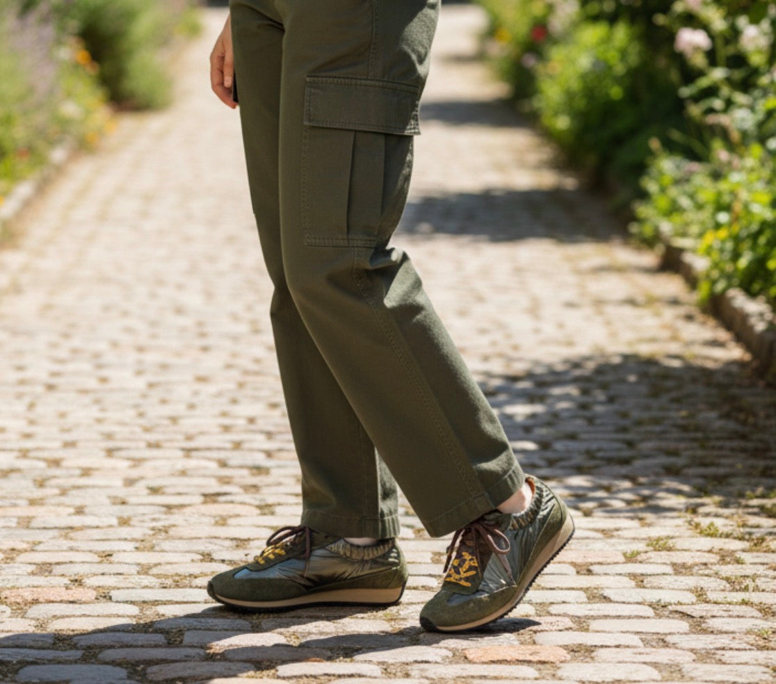 Meline - 721 DM Khaki Trainer