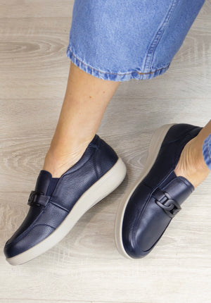 G Comfort - P 6503L Navy Loafer