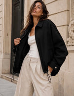 Anna - Black Oversized Jacket