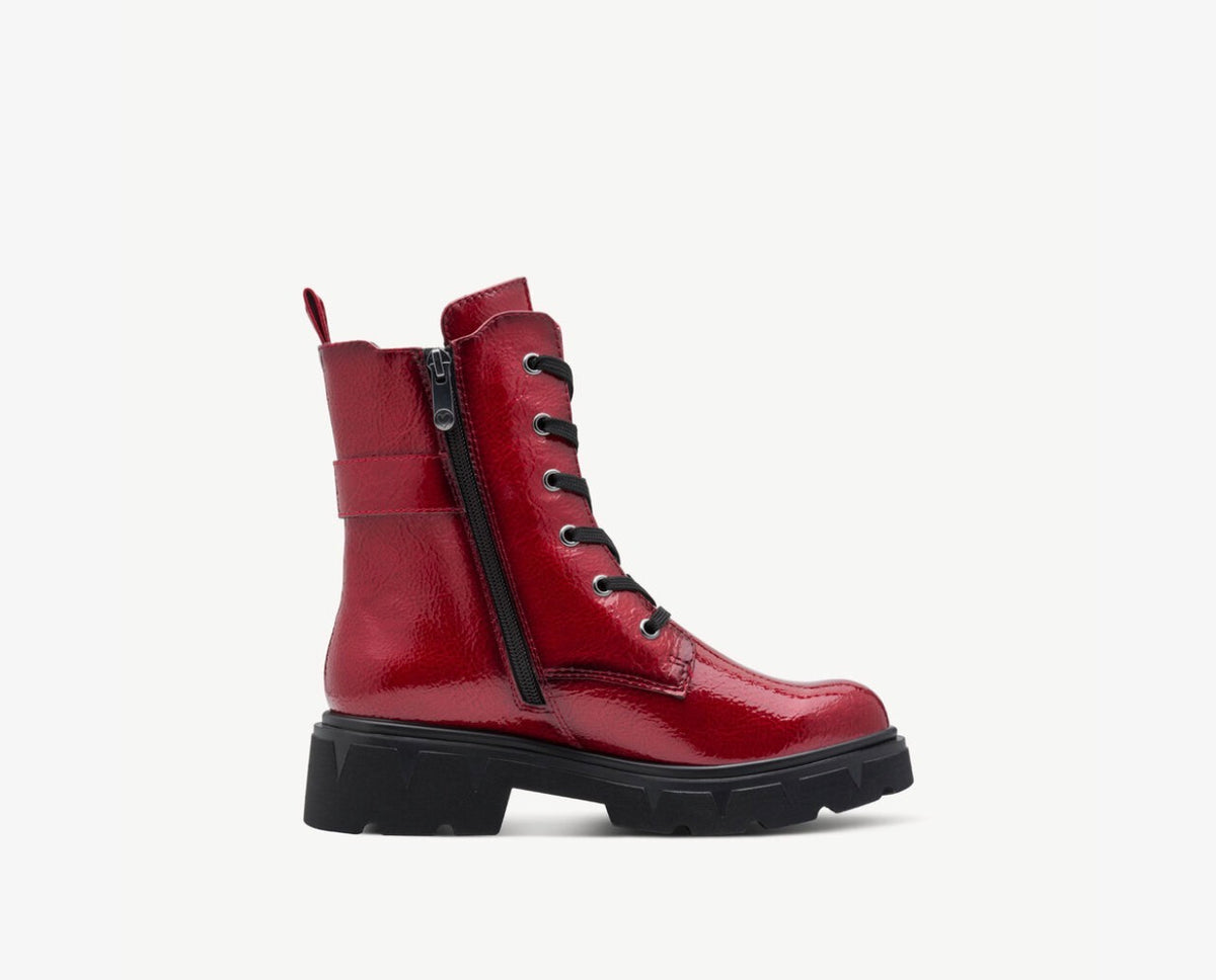 Marco Tozzi - 25249 Red Patent Doc Boot