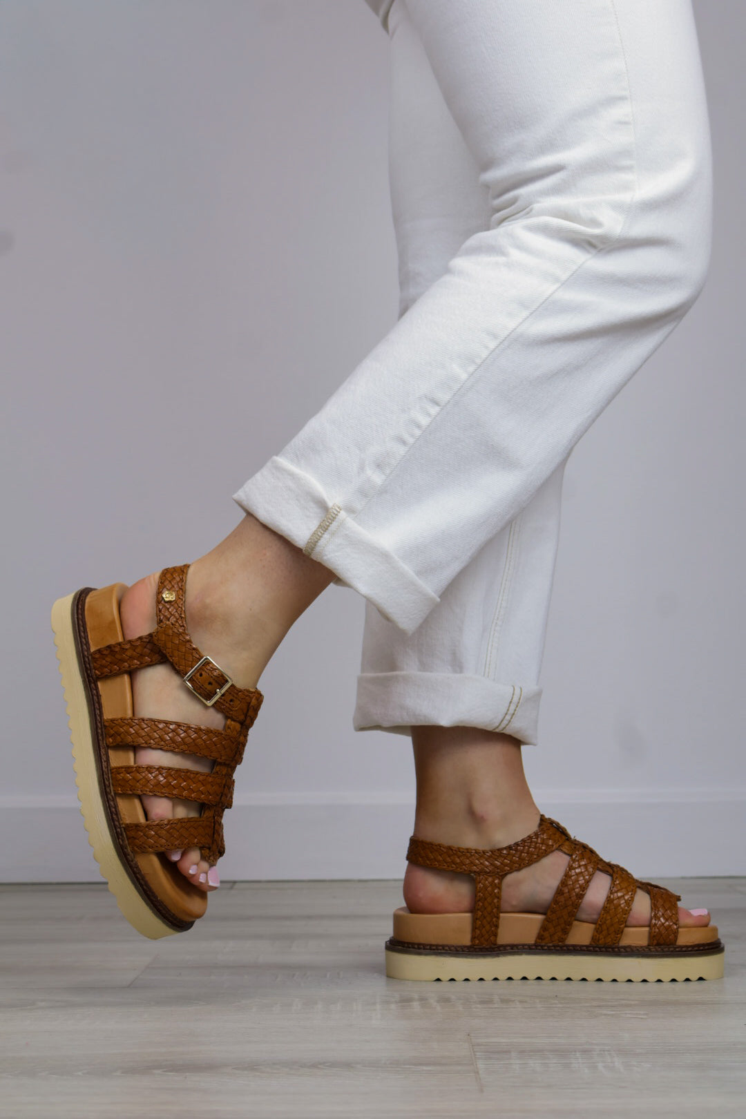 Carmela - 163030 Tan Gladiator Sandal