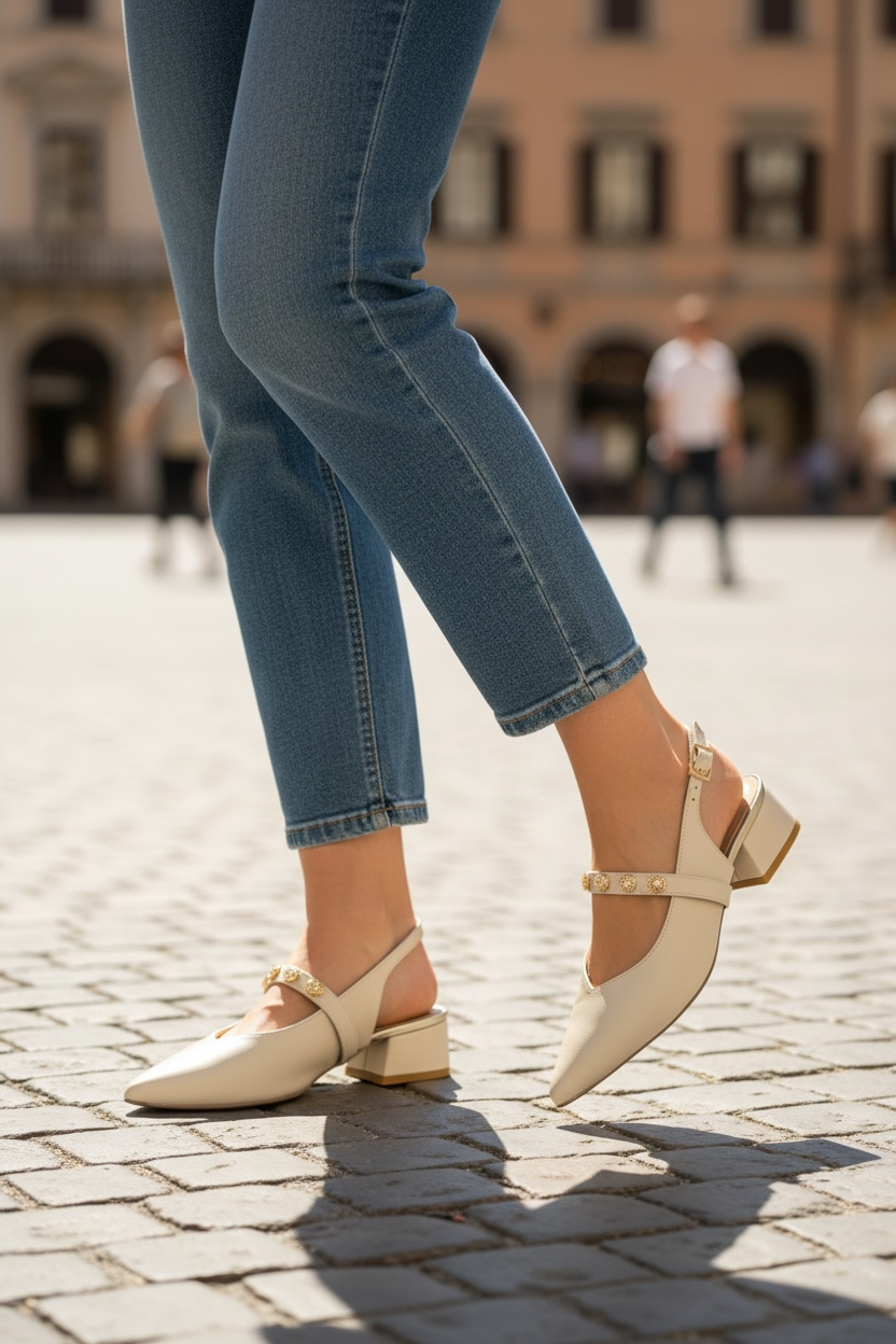 Rachels - 8424 Cream Slingback