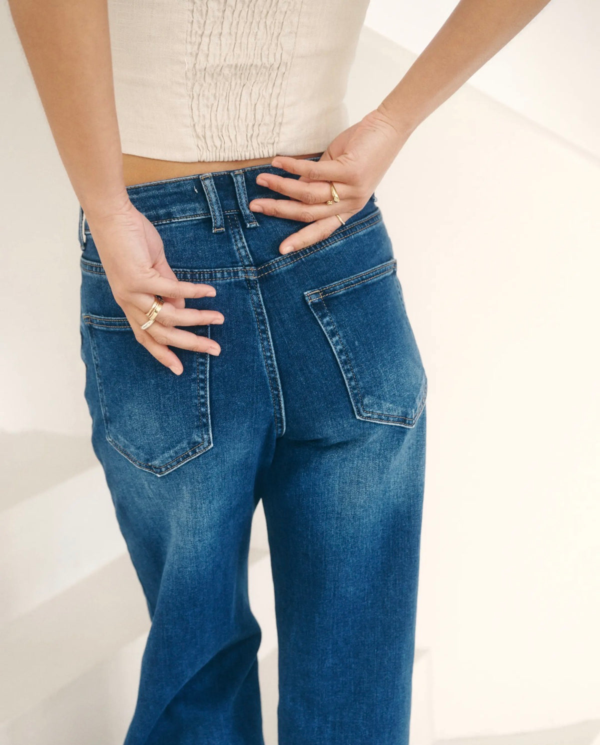 Anna - Denim Barrel Jeans