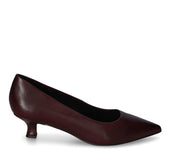 Marco Tozzi - 22331 Burgundy Kitten Heel Court Shoe