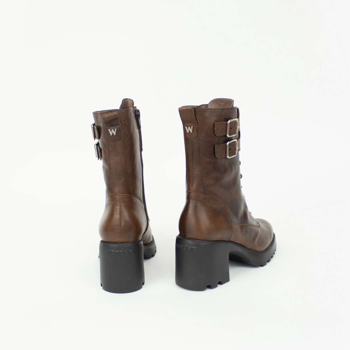 Wonders - G-7204 Brown Biker Boot