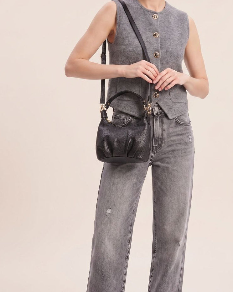 Elie Beaumont - Dumpling Black Crossbody Bag