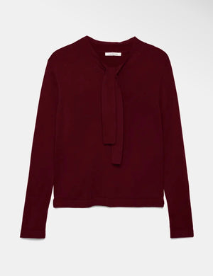 Anna - Burgundy Bow Jumper