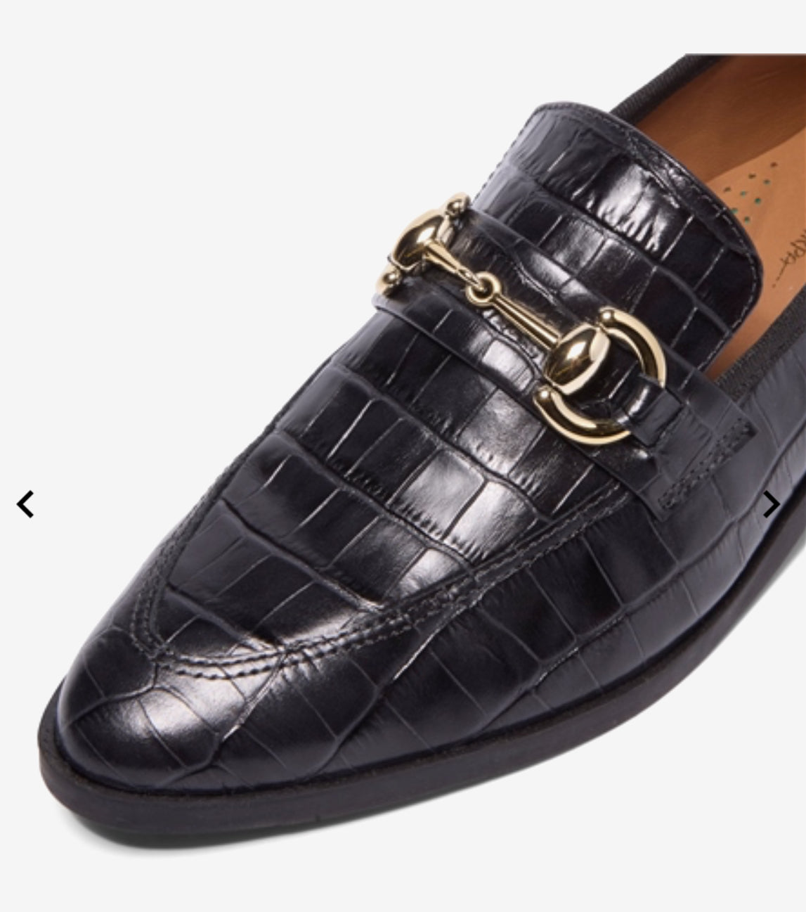 Carl Scarpa - Sorenne Black Croc Loafer