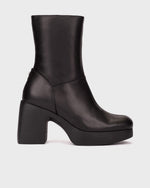Wonders - H-49101 Black Platform Ankle Boot