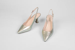 Lodi - Juco Gold Kitten Slingback