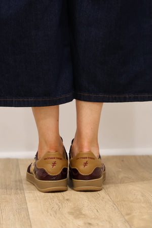 Another Trend - A032 Burdeos Burgundy/Gold Trainer