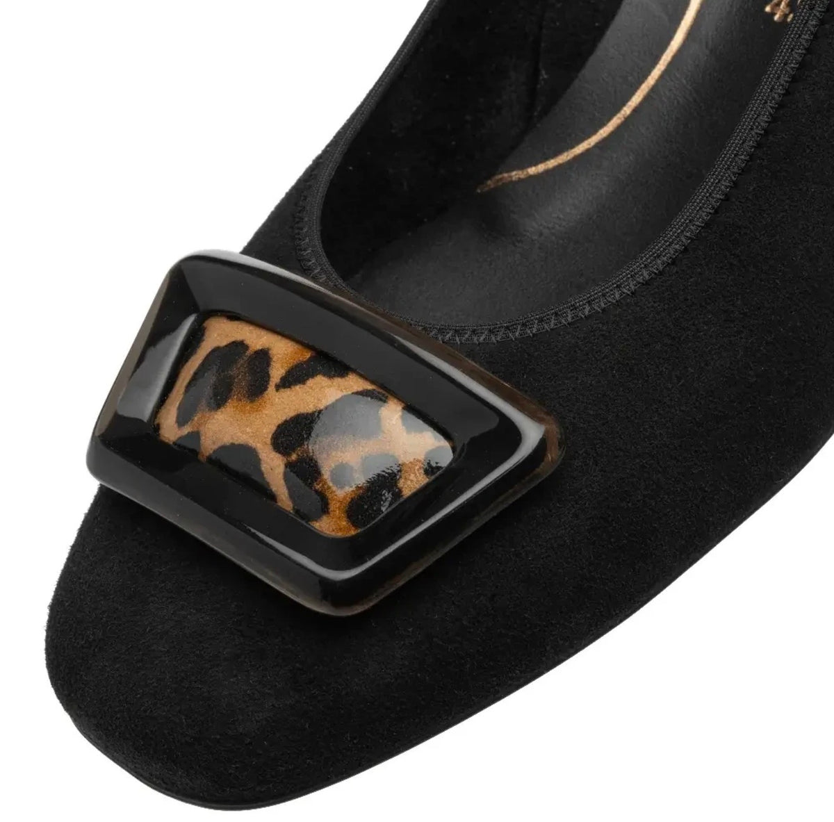 Ara - 20423 Black /Leopard Court Shoe