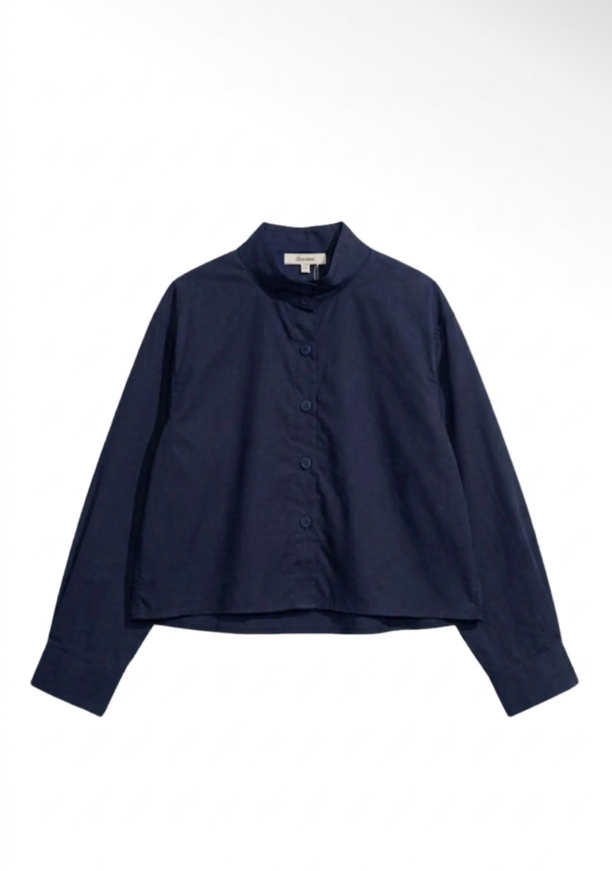 Anna - Navy Cropped Shirt