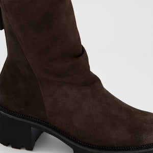 Paul Green - 8291 Brown Suede Ankle Boot