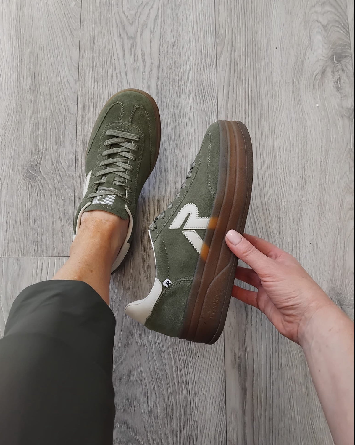 Rieker - W3700 Green Platform Trainer