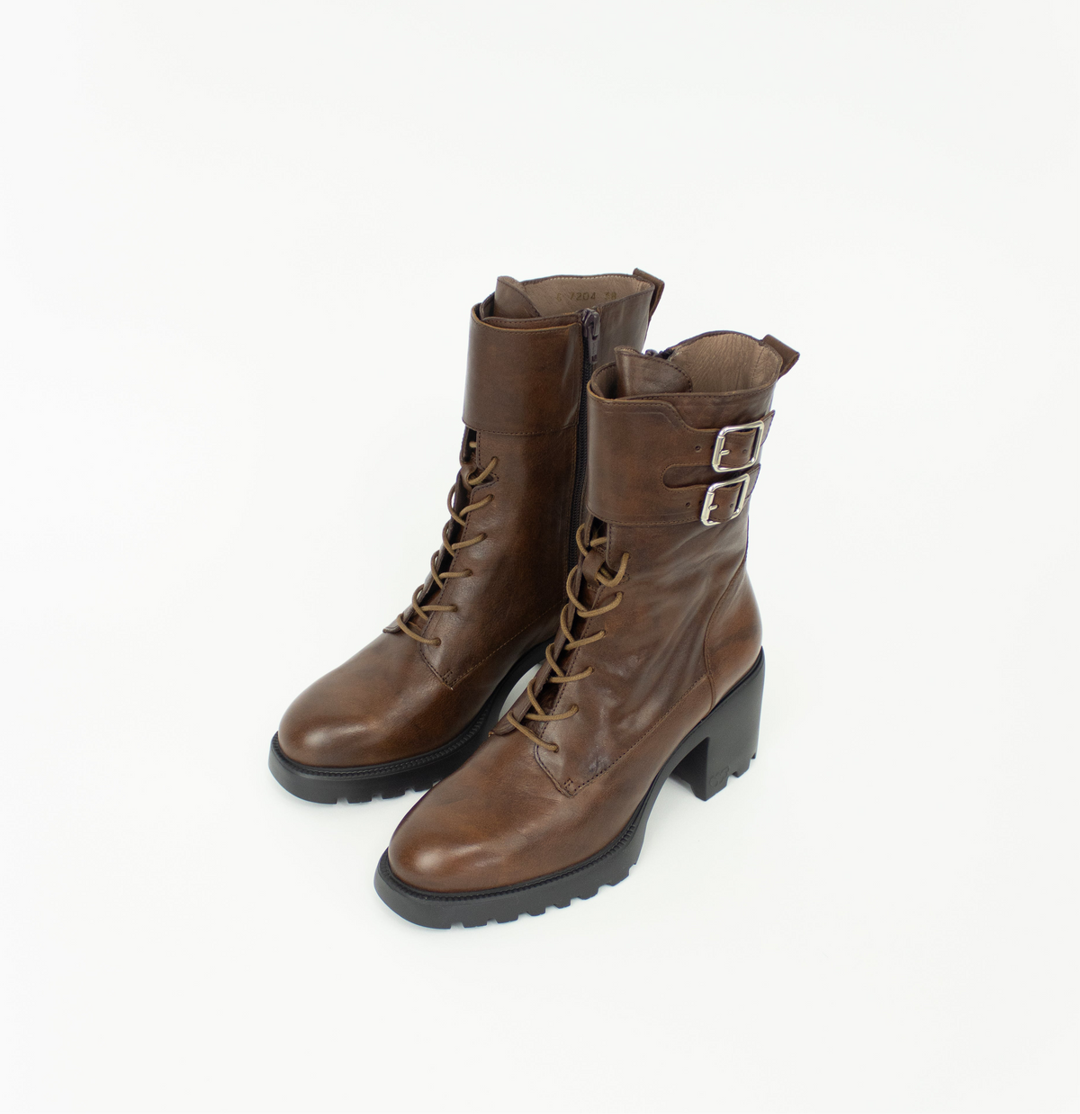Wonders - G-7204 Brown Biker Boot